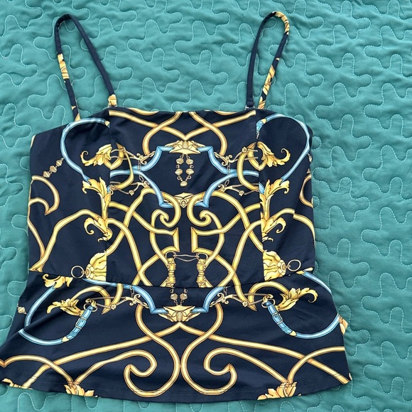 Tops - Chic Black and Gold Women's Camisole